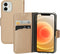 Mobiparts iPhone 12 Mini - Wallet Case - Saffiano motief - Koper