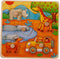 Mama Memo Vormenpuzzel Safari Hout 5 Stukken 16,5 X 16,5 Cm