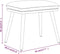 vidaXL - Voetenbank - 45x29,5x35 - cm - fluweel - zwart