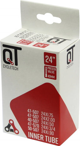 Cycle Tech Binnenband 24 Inch (40/50-507) Fv 40 Mm Zwart
