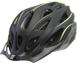 Cycle Tech Fietshelm Fuse Unisex Matzwart/geel Maat L