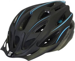 Cycle Tech Fuse Fietshelm Unisex Matzwart/blauw Maat L