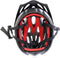 Cycle Tech Fuse Fietshelm Unisex Matzwart/rood Maat L