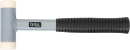 Cyclus Hamer Kunststof Met Terugslagdemping 120 Mm Lichtblauw