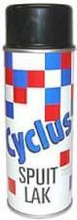 Cycplus Cyclus spuitlak 400cc zwart glans