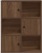 vidaXL - Boekenkast - 60x24x76,5 - cm - bewerkt - hout - bruin - eikenkleurig