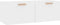 vidaXL - Wandkast - 100x36,5x35 - cm - bewerkt - hout - hoogglans - wit