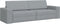 vidaXL - Vloersofa - Bed - 2-in-1 - Lichtgrijs - 245x150x60,5 - cm - Stof