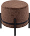 SVJ Kruk Rond - 35 x 35 x 37 cm - Microvezel - Bruin