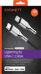 Cygnett Armoured Braided Lightning to USB-C Kabel 2m - Zwart