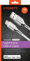 Cygnett Armoured Braided Lightning to USB Kabel 1m - Wit
