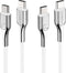 Cygnett Armoured Braided USB-C to USB-C Kabel 1m - Wit