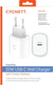 Cygnett PowerPlus 20W USB-C PD Wall Charger EU - White