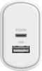 Cygnett PowerPlus 32W USB-C PD Dual Port Wall Charger EU - White