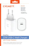 Cygnett Single USB-C Oplader Power Delivery 20W - Wit