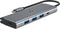 Cygnett Unite TravelMate USB-C naar HDMI / USB-A / USB-C / SD Card - 4K 100W PD Hub - Zwart