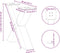 vidaXL - Salontafelpoten - 2 - st - X-vormig - 50x(42-43) - cm - staal - antraciet