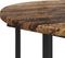 vidaXL - Salontafelset - van - 2 - - - Oud - Hout - en - Metaal