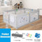 Coast Opvouwbare Babybox - 2 Deuren - 50 Kleurrijke Ballen - 206x147x68,5cm