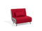 FARRIS - Slaapbank 1-zit - Rood - Polyester