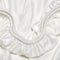 Coco & Cici - Tencel Sateen Hoeslaken 90 x 200 cm - 1 Persoons Beddengoed - Lyocell - Elastiek Rondom - Off White - Extra Zacht