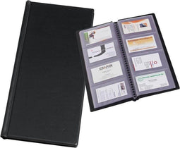 Rillstab Visitekaartmap kunststof 12 tas Zwart