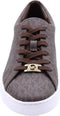Michael Kors Keaton Lace Up - Dames Sneakers - Canvas met logoprint - Bruin (maat 36)
