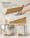 Wasmand - Grote Capaciteit 55 l - Synthetisch Rotan - Pastelgeel