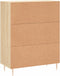vidaXL - Dressoir - 69,5x34x90 - cm - bewerkt - hout - sonoma - eikenkleurig