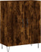 vidaXL - Dressoir - 69,5x34x90 - cm - bewerkt - hout - gerookt - eikenkleurig