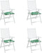 vidaXL - Tuinstoelkussens - 4 - st - 50x50x3 - cm - oxford - stof - bladpatroon