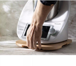 HOCHO - Sliding Board - Beukenhout 340x300x20 mm - Voor Thermomix TM5 & TM6 met Glijders en Voetjes