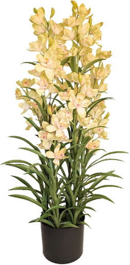 Cymbidium kunstplant 125 cm, groen