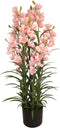 Cymbidium kunstplant 125 cm, roze
