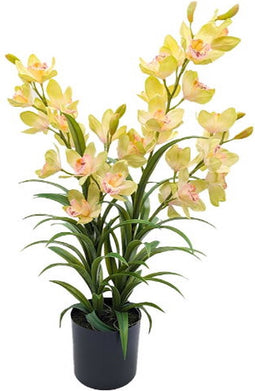 Cymbidium kunstplant 80 cm, groen