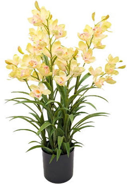 Cymbidium kunstplant 90 cm, groen