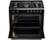 ETNA FG190ZWA - Gasfornuis 90 cm - 5 branders inclusief wokbrander - Zwart
