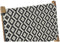 Armstoel DKD Home Decor Natuurlijk Teakboom Zwart Wit PVC (65 x 80 x 68 cm)