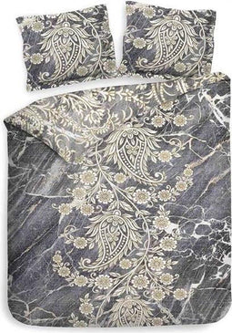 Heckett & Lane Victor - Dekbedovertrek - Lits-jumeaux - 240x200/220 cm + 2 kussenslopen 60x70 cm - Marble Grey