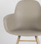 Zuiver Albert Kuip Eetkamerstoelen met armleuning Taupe - Set van 2