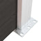 vidaXL - Schuttingpaneel - 175x105 - cm - HKC - zwart