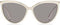 Max Mara CLASSY VI - Zonnebril - Butterfly model - Grijze lenzen - Wit