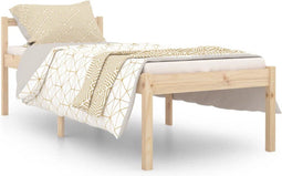 vidaXL - Seniorenbed - massief - grenenhout - 90x200 - cm