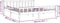 vidaXL - Bedframe - massief - hout - grijs - 160x200 - cm