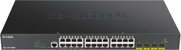 D-Link DGS-1250-28XMP - Managed Switch - 24x Gigabit Ethernet PoE - 370W