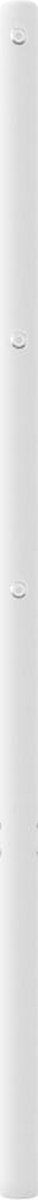 vidaXL - Hoofdbord - 107 - cm - metaal - wit