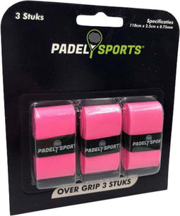 Padel Sports - Overgrip - Anti-slip - Roze (3 stuks)