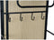 Kapstok DKD Home Decor Spiegel Zwart Hout Metaal Rotan (48 x 20.5 x 150 cm)