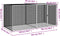 vidaXL - Kippenhok - met - dak - 203x98x90 - cm - gegalvaniseerd - staal - antraciet