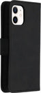 iMoshion Hoesje Geschikt voor iPhone 12 Mini Hoesje Met Pasjeshouder - iMoshion Uitneembare 2-in-1 Luxe Bookcase - Zwart